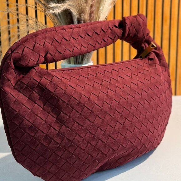 Suede Luxe Top Handle Bag – Stylish PU Suede Handbag - Picture 7 of 12